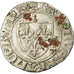 Coin, France, Charles VI, Blanc Guénar, VF(20-25), Billon, Duplessy:377