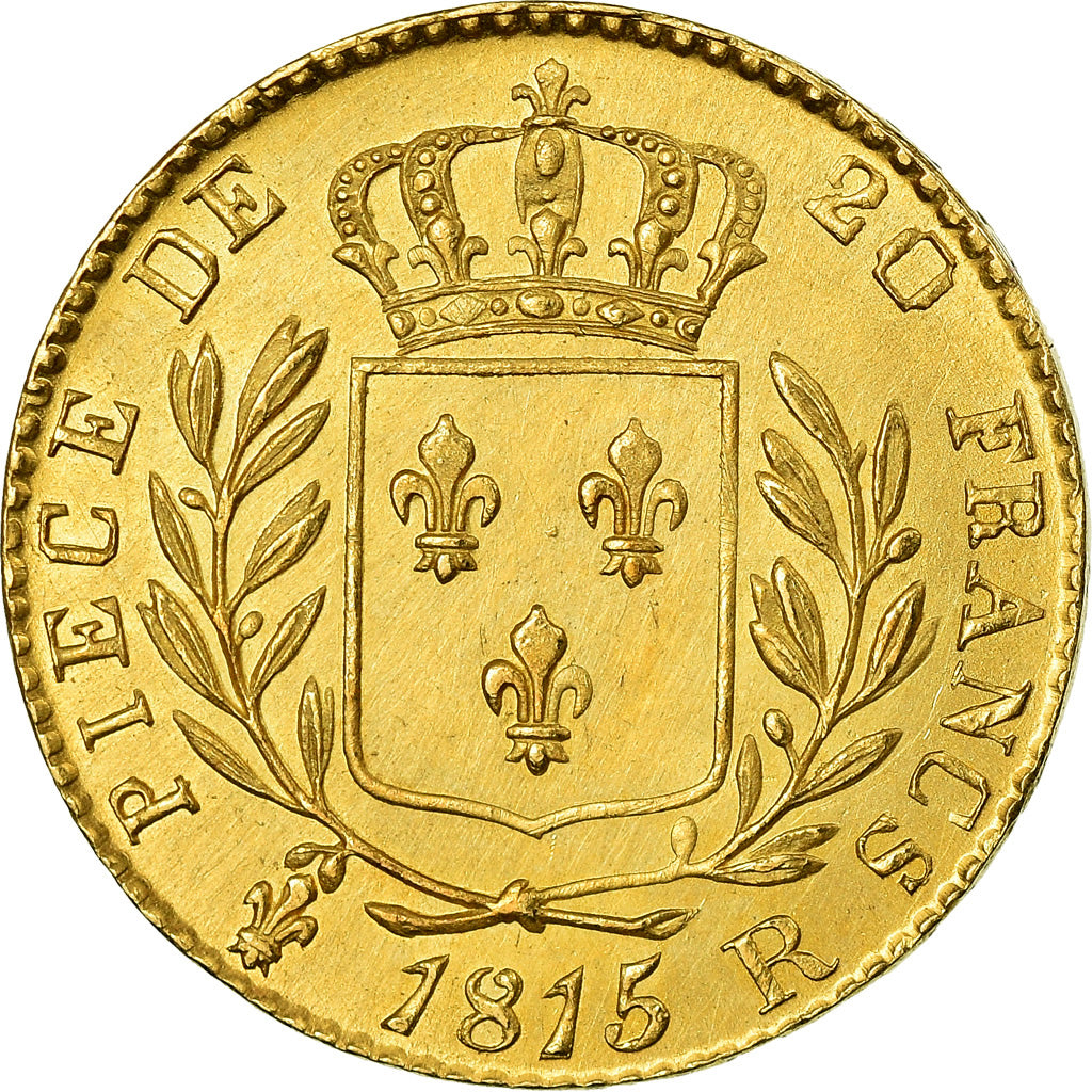 Münze, Frankreich, Louis XVIII, Louis XVIII, 20 Francs, 1815, London, UNZ