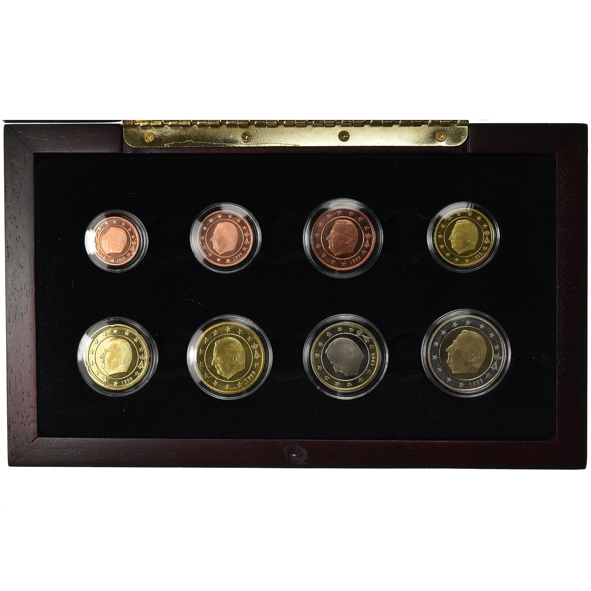 Belgien, Proof Set Euro, 1999, 1c à 2€, STGL