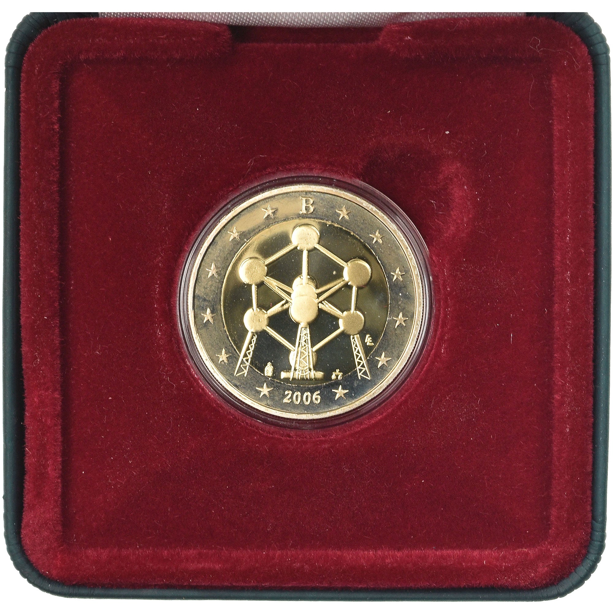 Belgique, 2 Euro, Atomium, 2006, Proof / BE, FDC, Bi-Metallic, KM:241