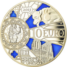 France, 10 Euro, Unesco - Notre-Dame, 2013, FDC, Argent, KM:2097