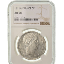 Coin, France, Napoléon I, 5 Francs, 1811, Paris, NGC, AU58, Silver, KM:694.1