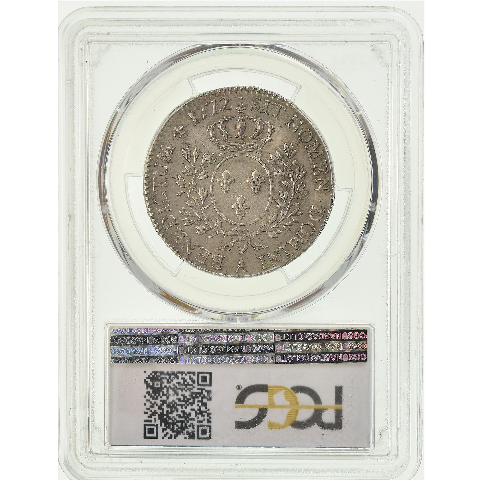 Monnaie, France, Louis XV, 1/2 Écu à la vieille tête, 1772, Paris, PCGS AU58