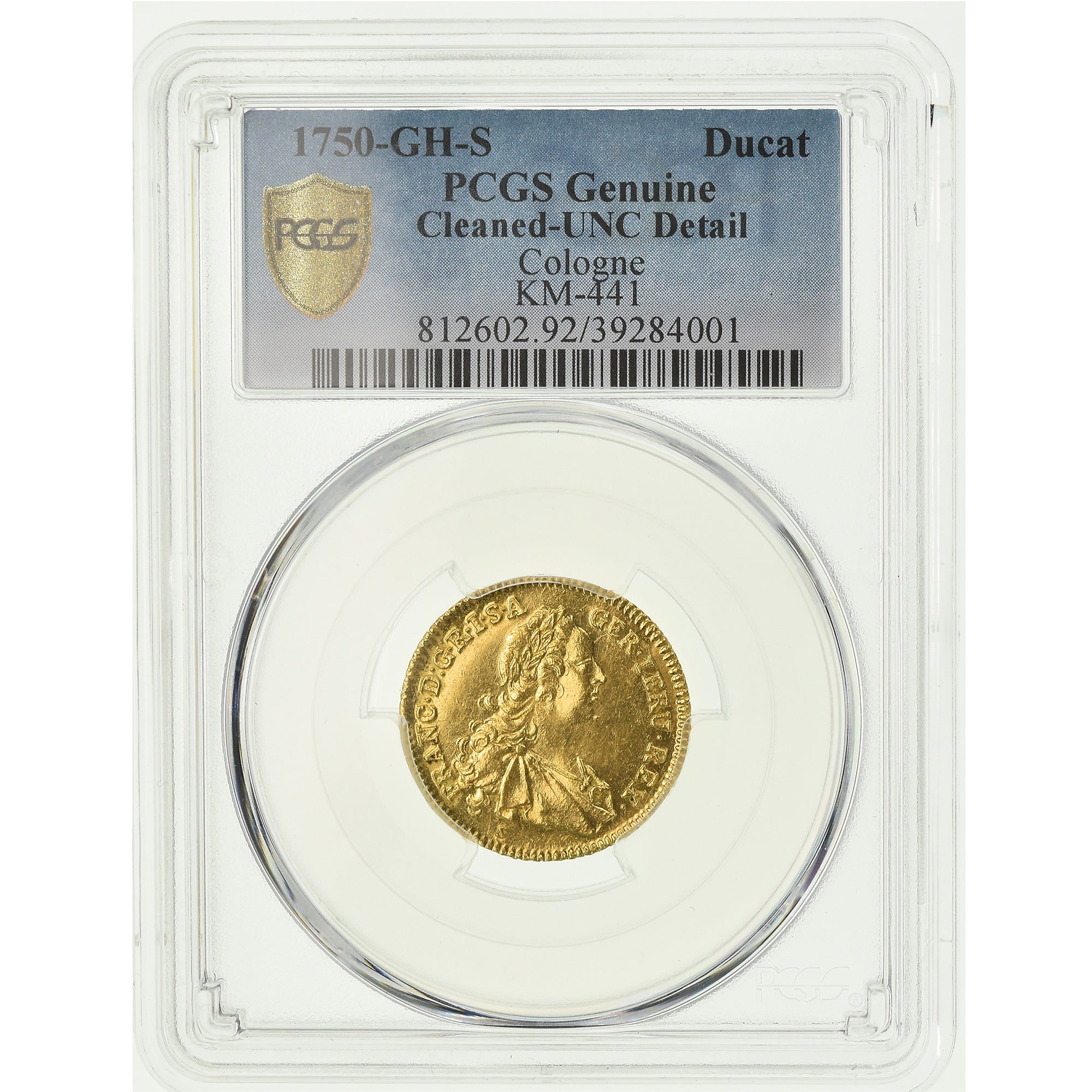 Monnaie, Etats allemands, COLOGNE, Ducat, 1750, PCGS, UNC Details, Or, KM:441