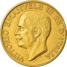 Coin, Italy, Vittorio Emanuele III, 100 Lire, 1923, Rome, AU(50-53), Gold, KM:65