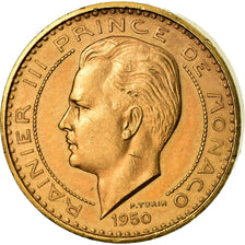 Coin, Monaco, Rainier III, 10 Francs, 1950, Essai-Piéfort, MS(63), Gold