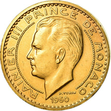 Moeda, Mónaco, Rainier III, 100 Francs, 1950, Ensaio - Piéfort, MS(63)