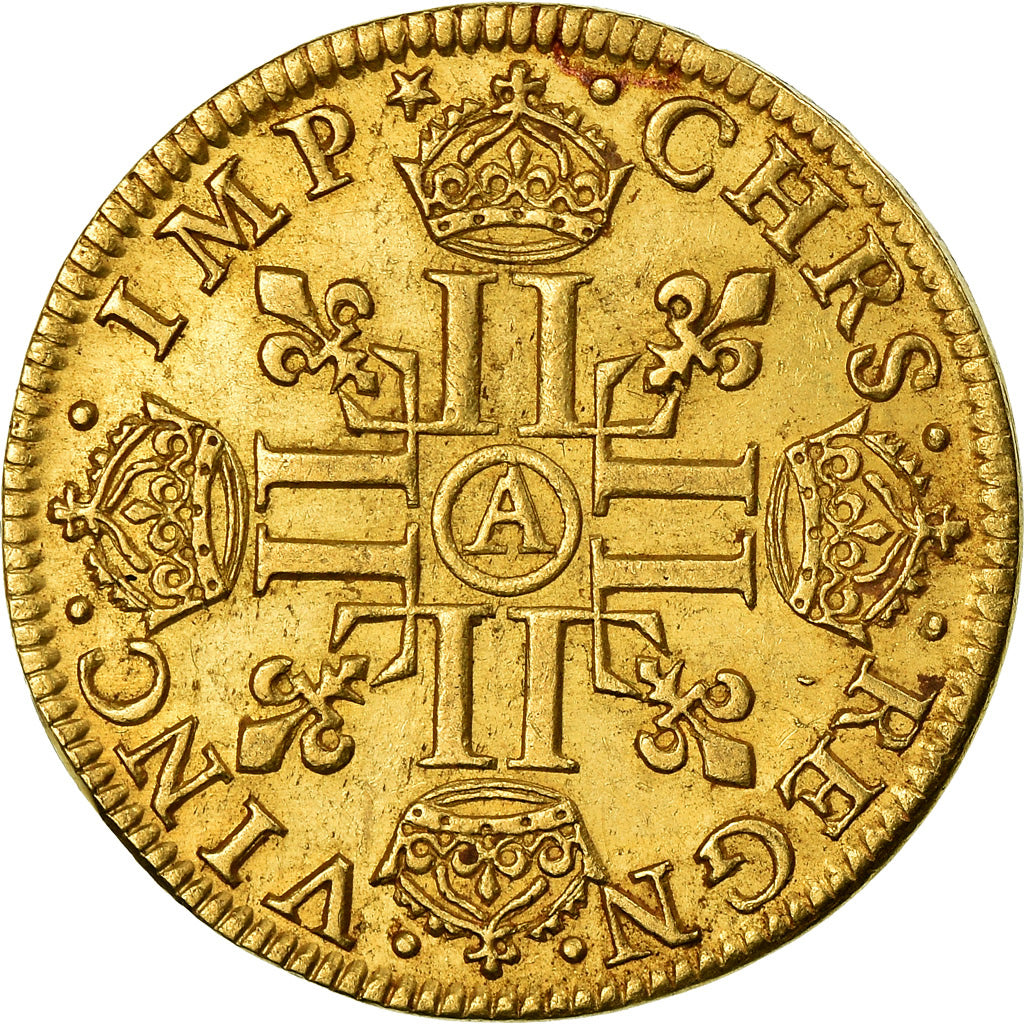 Moneda, Francia, Louis XIII, Louis d'or, Louis d'Or, 1641, Paris, MBC+, Oro
