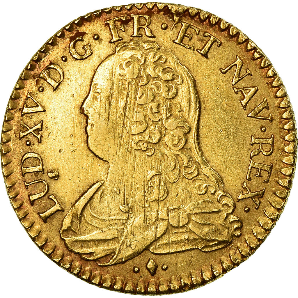 Monnaie, France, Louis XV, Louis d'or aux lunettes, Louis d'Or, 1731, Bayonne
