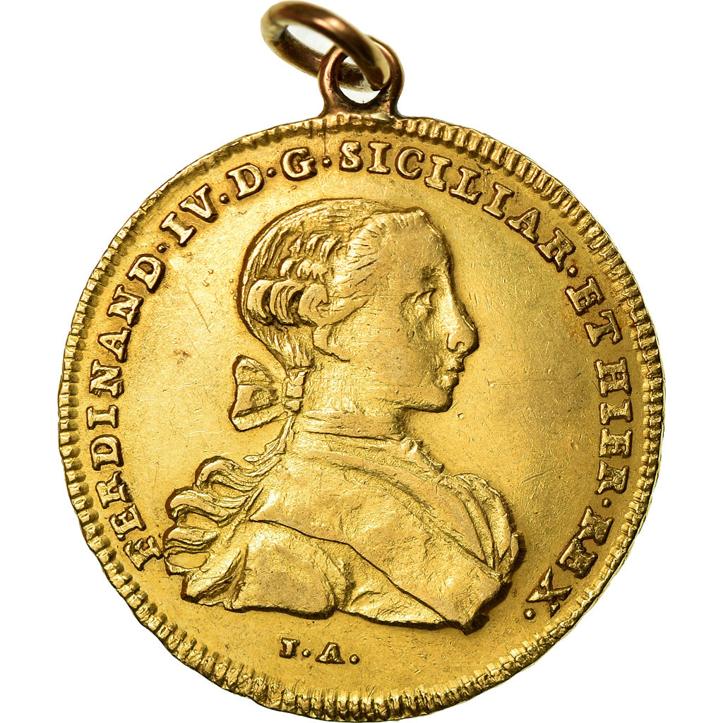 Moneta, STATI ITALIANI, NAPLES, Ferdinando IV, 6 Ducati, 1762, BB, Oro, KM:167