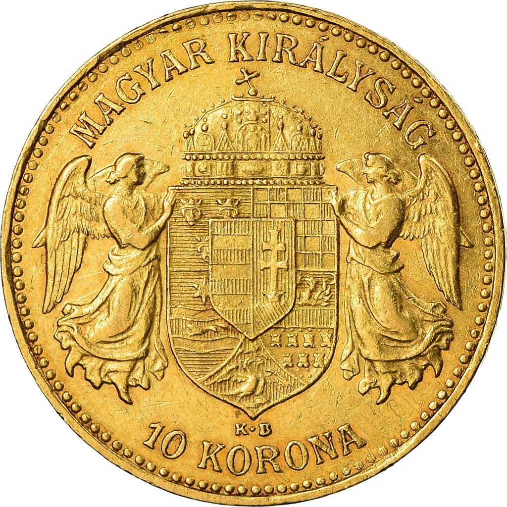 Münze, Ungarn, Franz Joseph I, 10 Korona, 1905, Kormoczbanya, VZ, Gold, KM:485