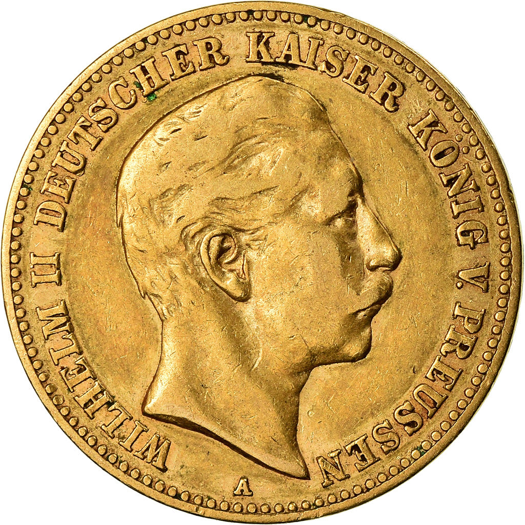 Coin, German States, PRUSSIA, Wilhelm II, 10 Mark, 1896, Berlin, EF(40-45)