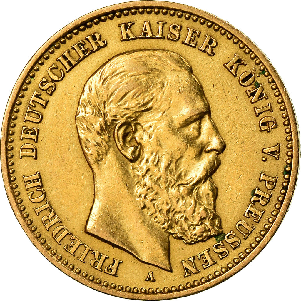 Coin, German States, PRUSSIA, Friedrich III, 10 Mark, 1888, Berlin, AU(50-53)