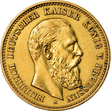 Coin, German States, PRUSSIA, Friedrich III, 10 Mark, 1888, Berlin, AU(50-53)