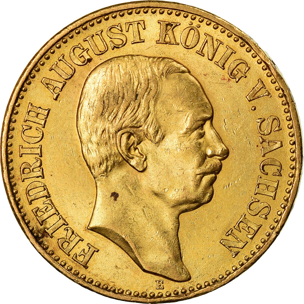 Coin, German States, SAXONY-ALBERTINE, Friedrich August III, 20 Mark, 1913