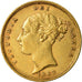 Coin, Great Britain, Victoria, 1/2 Sovereign, 1883, EF(40-45), Gold, KM:735.1