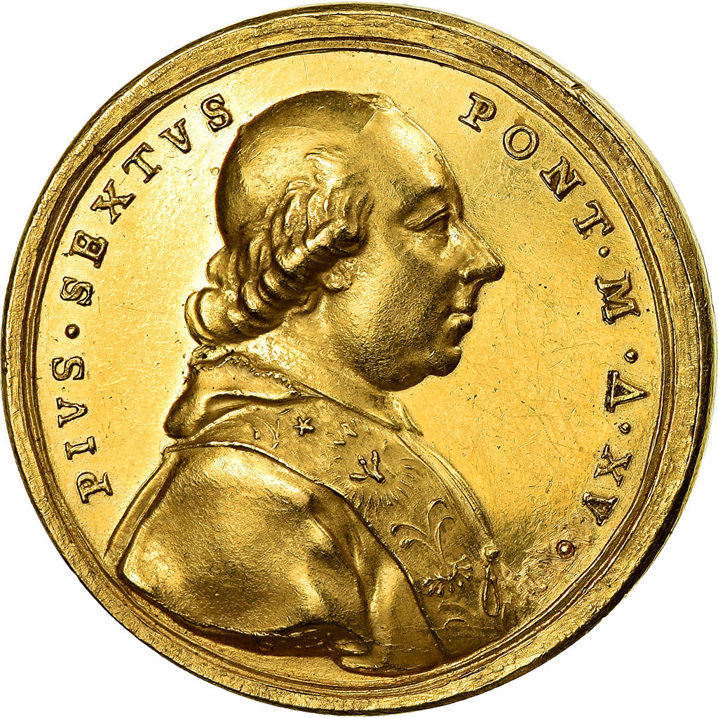Vatican, Medal, Pie VI, Jésus lavant les pieds de Saint-Pierre, 1790