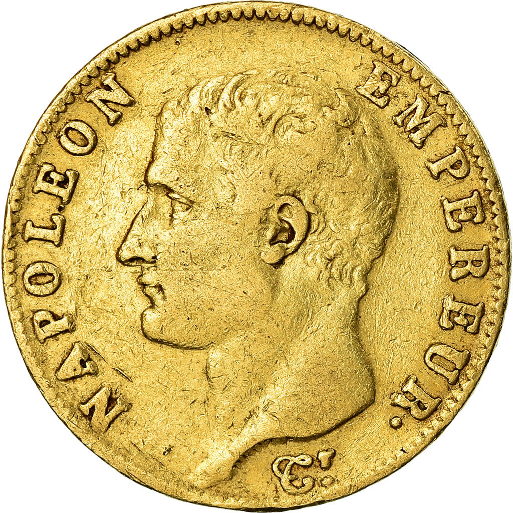 Münze, Frankreich, Napoléon I, 20 Francs, AN 13, Paris, S+, Gold, KM:663.1
