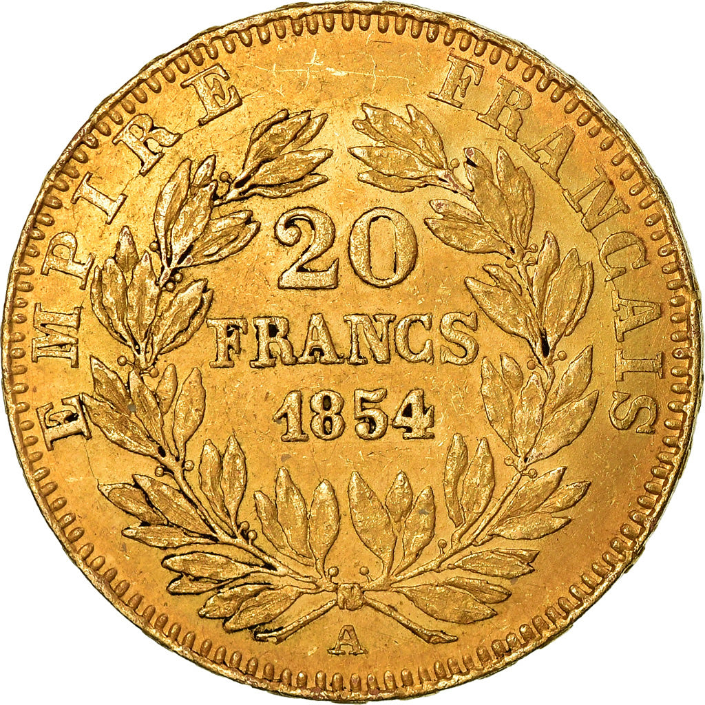 Monnaie, France, Napoleon III, 20 Francs, 1854, Paris, Forgery, TTB, Platine