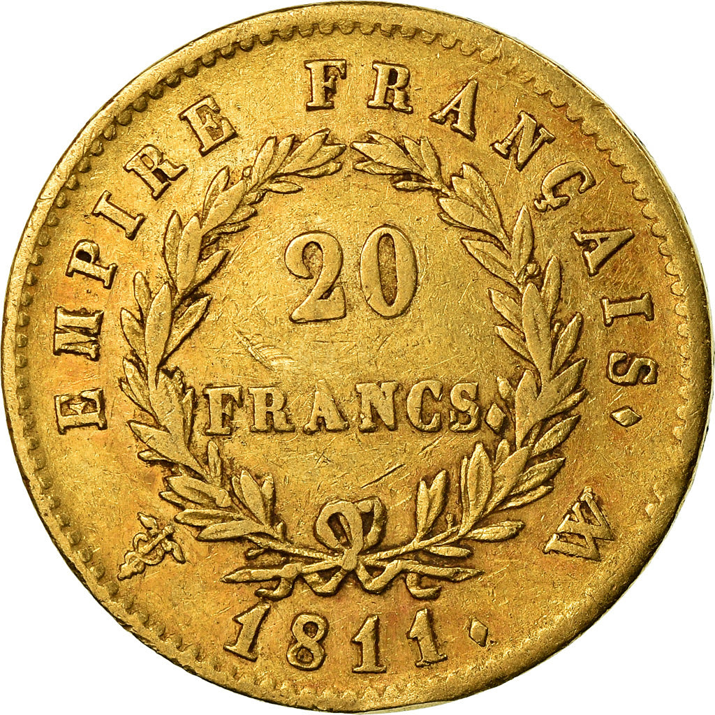 Monnaie, France, Napoléon I, 20 Francs, 1811, Lille, TTB, Or, Gadoury:1025