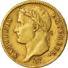 Moeda, França, Napoléon I, 20 Francs, 1813, Paris, EF(40-45), Dourado