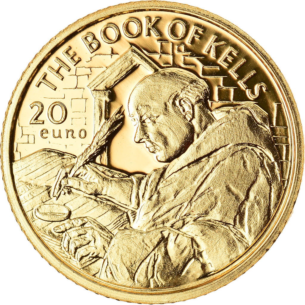 IRELAND REPUBLIC, 20 Euro, The book of Kells, 2012, Sandyford, SPL+, Or