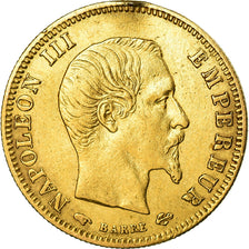 Moeda, França, Napoleon III, 5 Francs, 1856, Paris, VF(30-35), Dourado