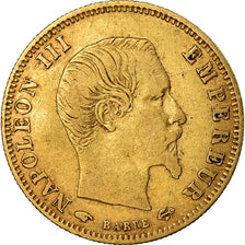 Münze, Frankreich, Napoleon III, 5 Francs, 1857, Paris, S+, Gold, KM:787.1