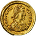 Moneta, Honorius, Solidus, Rome, MS(60-62), Złoto, RIC:1252