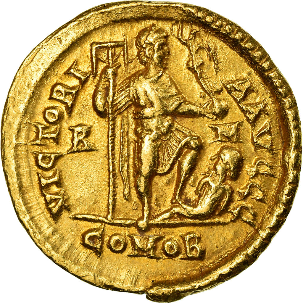 Coin, Honorius, Solidus, Rome, MS(60-62), Gold, RIC:1252