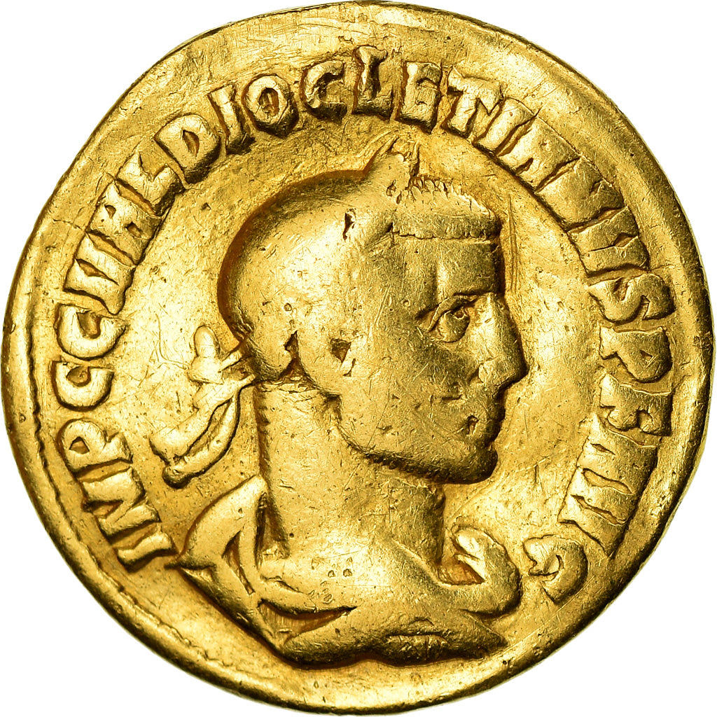 Monnaie, Dioclétien, Aureus, 285-286, Cyzicus, TB, Or, RIC:299