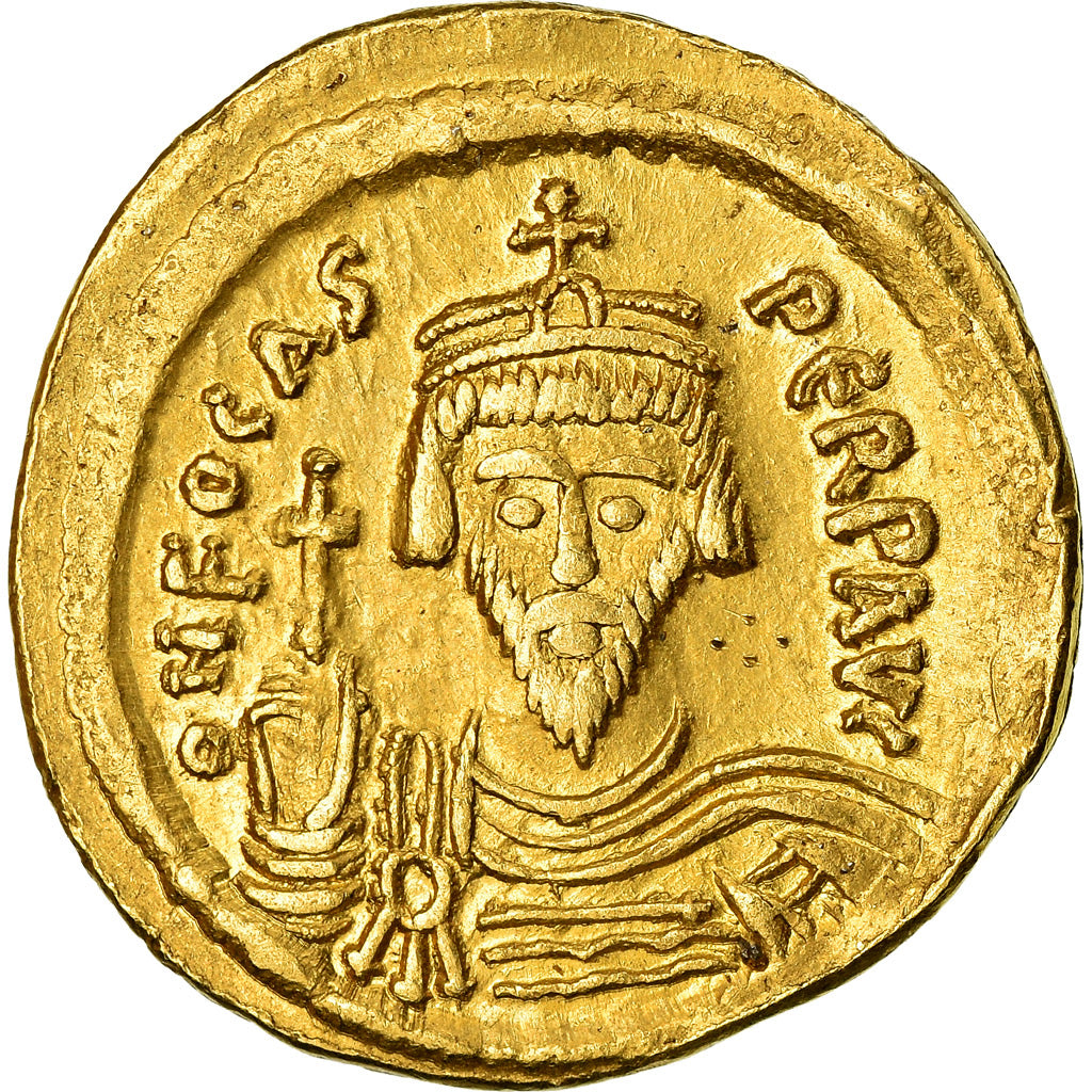 Münze, Phocas, Solidus, Constantinople, VZ, Gold, Sear:616