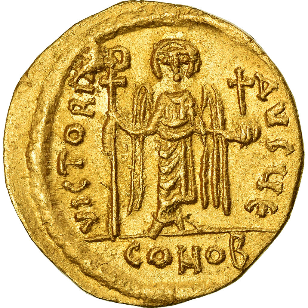 Coin, Phocas, Solidus, 607-610, Constantinople, AU(55-58), Gold, Sear:620