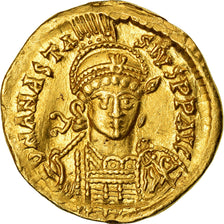 Moeda, Anastasius I, Solidus, 492-507, Constantinople, AU(55-58), Dourado