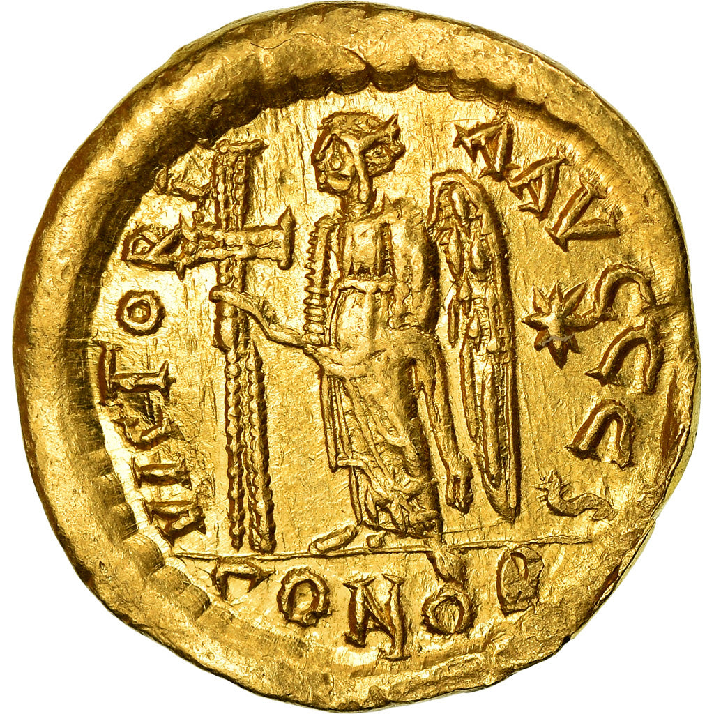 Coin, Anastasius I, Solidus, 492-507, Constantinople, AU(55-58), Gold, Sear:3