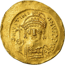 Moeda, Justinian I, Solidus, 545-565, Constantinople, AU(55-58), Dourado