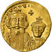 Coin, Constans II, Solidus, 641-668 AD, Constantinople, AU(55-58), Gold