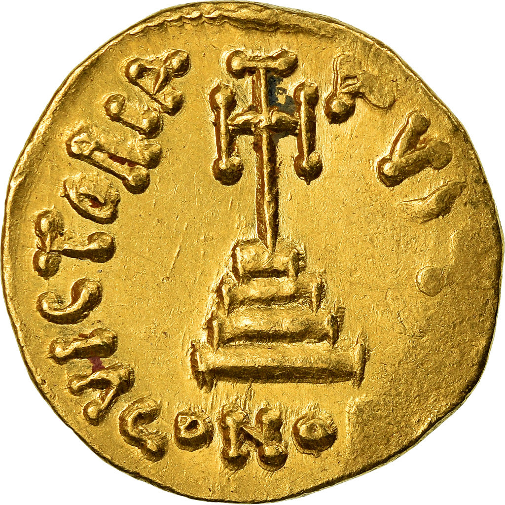 Coin, Constans II, Solidus, 641-668 AD, Constantinople, AU(55-58), Gold