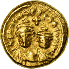 Münze, Heraclius, with Heraclius Constantine, Solidus, 620-621, Carthage, S+