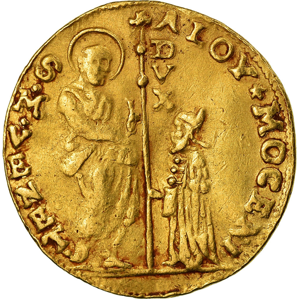 Coin, Italy, VENICE, Alvise Mocenigo IV, Zecchino, EF(40-45), Gold