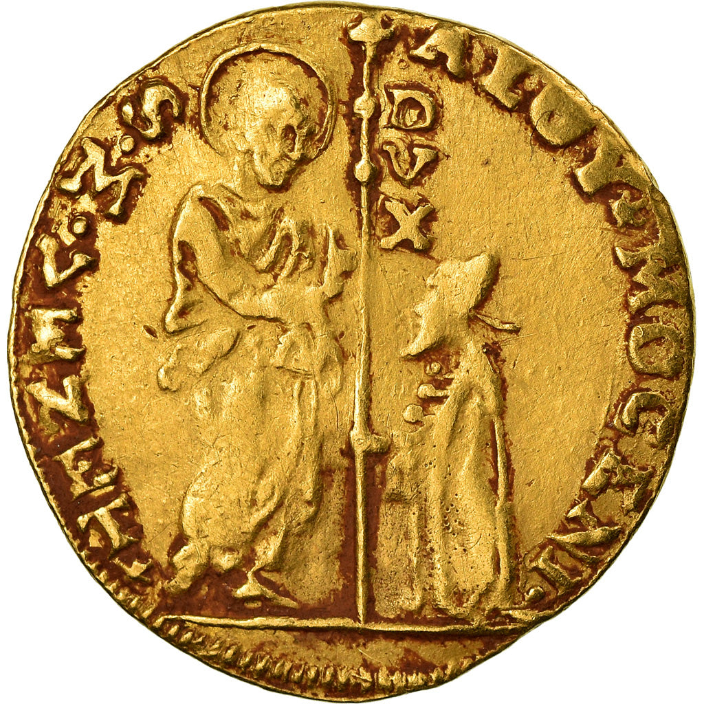 Moneda, Italia, VENICE, Alvise Mocenigo IV, Zecchino, MBC, Oro, Friedberg:1358