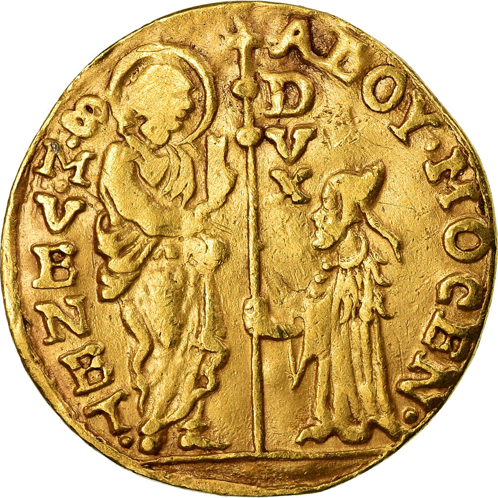 Coin, Italy, VENICE, Alvise Mocenigo IV, Zecchino, EF(40-45), Gold