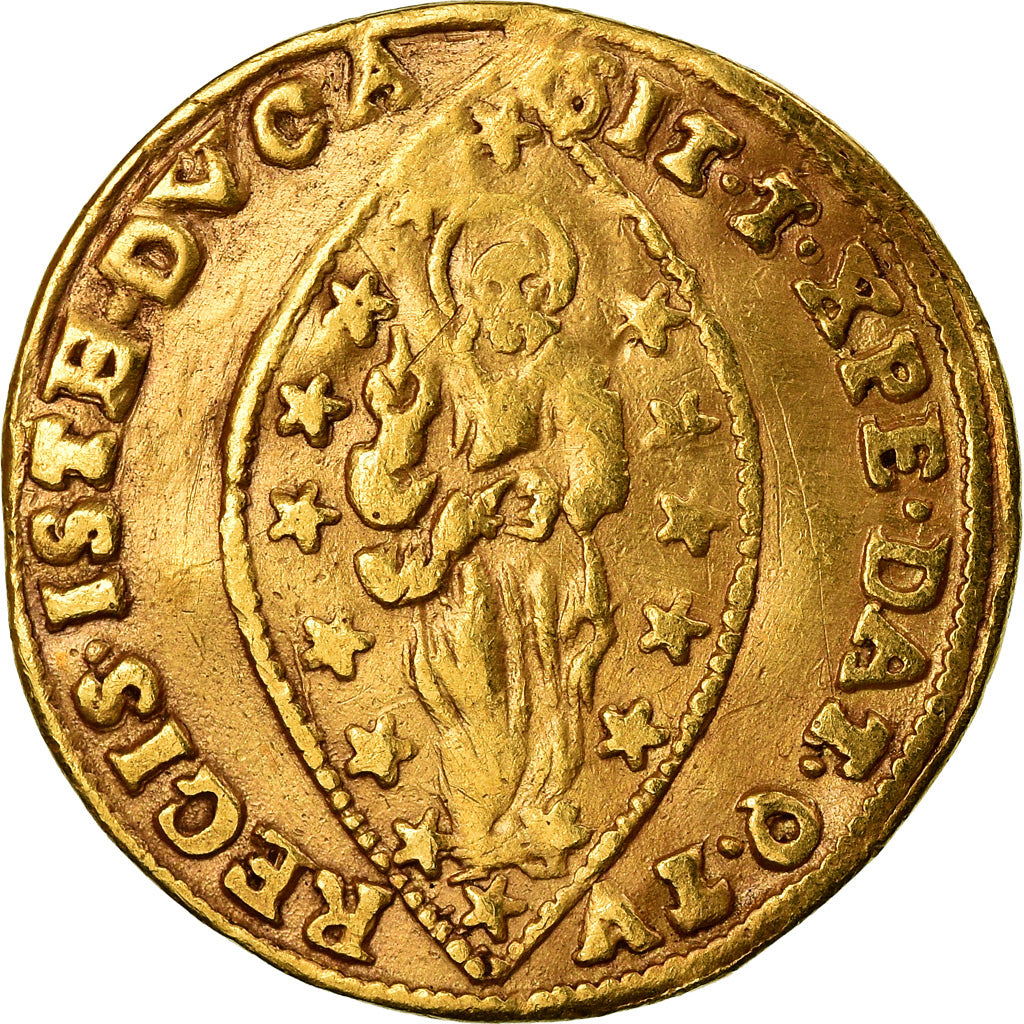Coin, Italy, VENICE, Alvise Mocenigo IV, Zecchino, EF(40-45), Gold