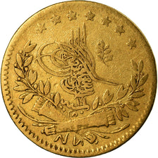 Coin, Turkey, Abdul Mejid, 25 Kurush, 1857, Qustantiniyah, VF(30-35), Gold
