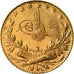 Coin, Turkey, Muhammad V, 25 Kurush, 1914, Qustantiniyah, AU(55-58), Gold