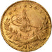 Coin, Turkey, Muhammad VI, 25 Kurush, 1917, Qustantiniyah, EF(40-45), Gold