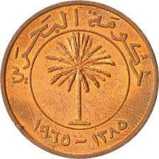 Bahrain, 10 Fils, 1965, Bronze, KM:3