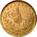 Coin, Turkey, Muhammad VI, 25 Kurush, 1917, Qustantiniyah, EF(40-45), Gold