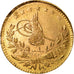 Coin, Turkey, Muhammad VI, 25 Kurush, 1917, Qustantiniyah, EF(40-45), Gold
