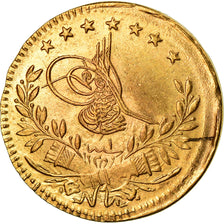 Coin, Turkey, Muhammad VI, 25 Kurush, 1917, Qustantiniyah, Fautée, EF(40-45)